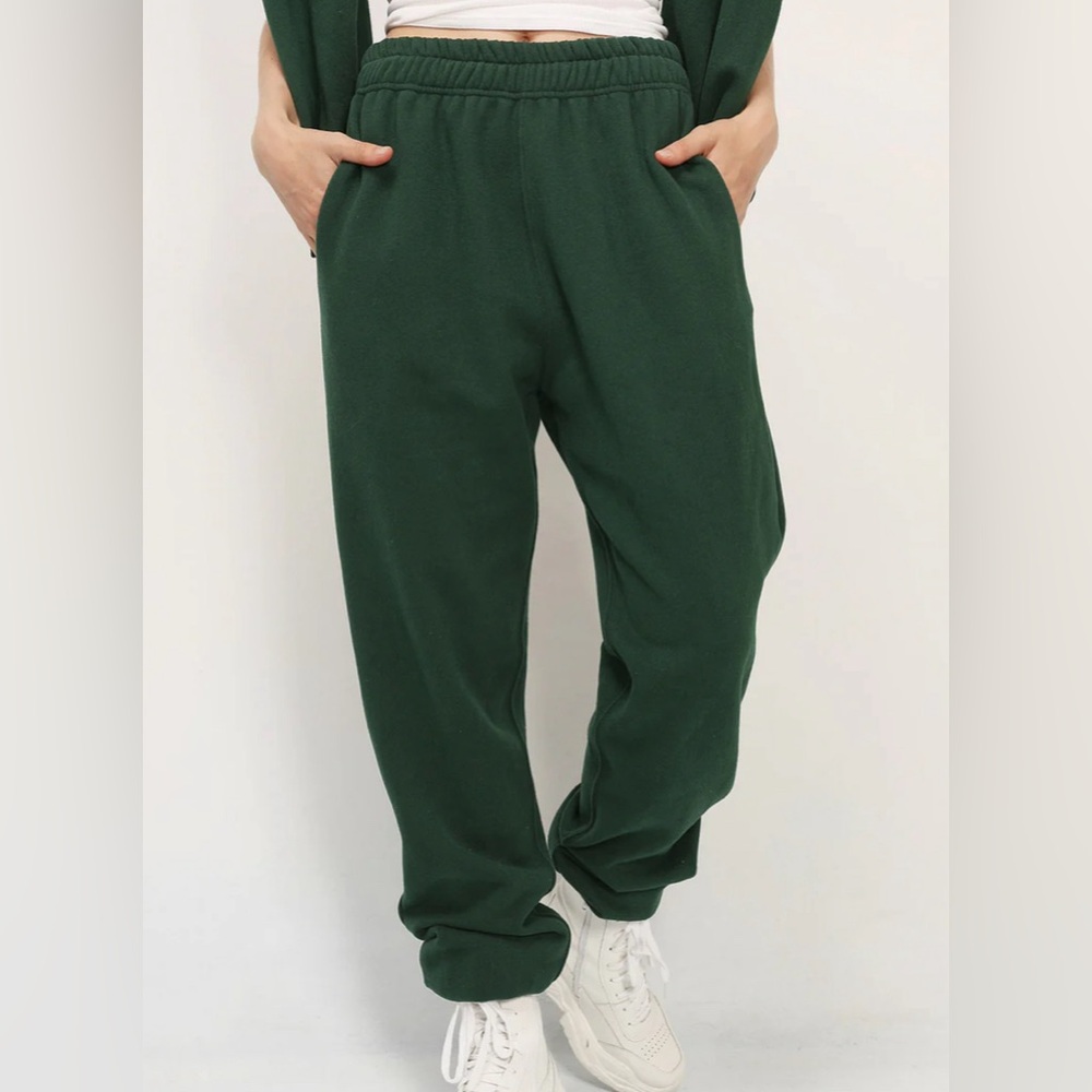 Storets Green Jogger Sweatpants (Lexi Brushed Joggers)